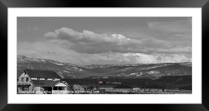 American Flag in Colorado. Framed Mounted Print by Jessica Ray