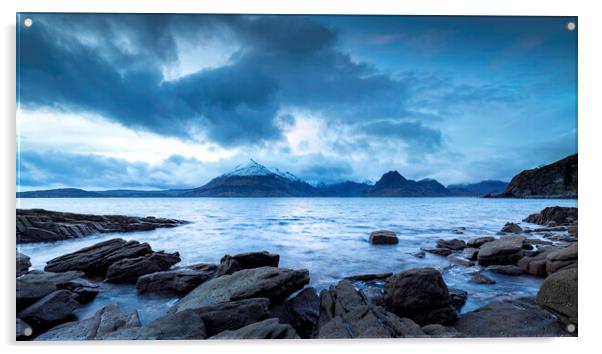 The Cuillin Mountains Isle Of Skye Scotland Acrylic by Phil Durkin DPAGB BPE4