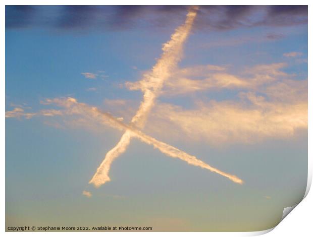 X Marks the spot Print by Stephanie Moore
