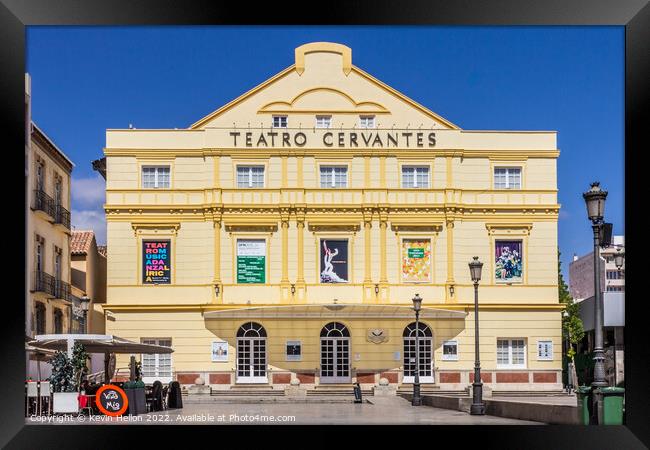 Teatro Cervantes, Malaga, Andalusia, Spain Framed Print by Kevin Hellon