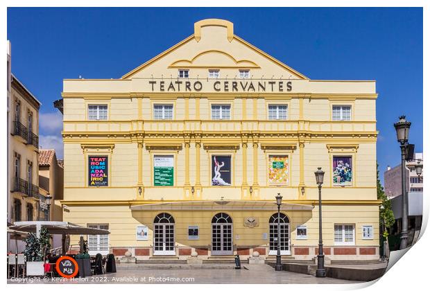 Teatro Cervantes, Malaga, Andalusia, Spain Print by Kevin Hellon