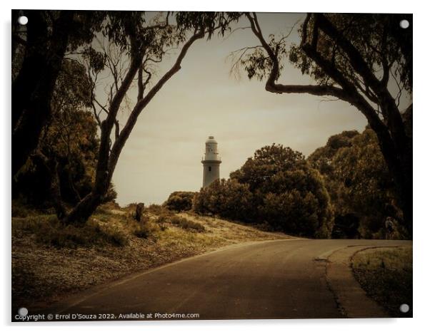Bathurst Lighthouse Acrylic by Errol D'Souza