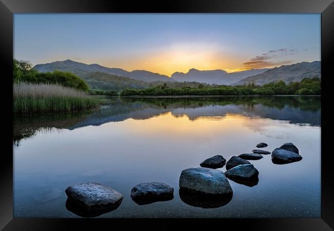 Elterwater Sunset Framed Print by Jack Marsden