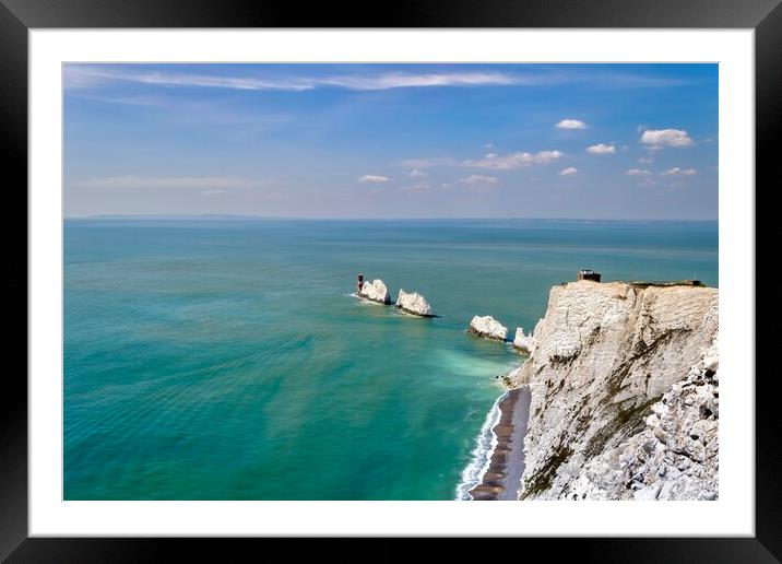 The Needles Framed Mounted Print by Jack Marsden