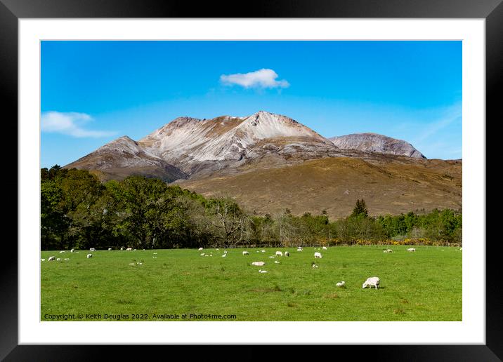 Beinn Eighe from Incheril, Kinlochewe, Scotland Framed Mounted Print by Keith Douglas