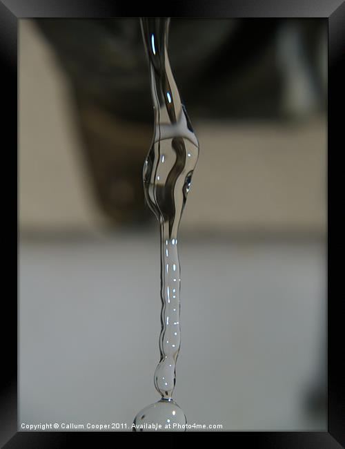Water Drops Framed Print by Callum Cooper