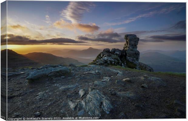 The Cobbler Canvas Print by Scotland's Scenery