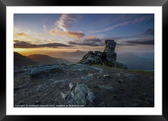The Cobbler Framed Mounted Print by Scotland's Scenery