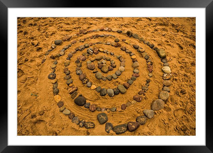 Sand and Stones Framed Mounted Print by Steve Purnell
