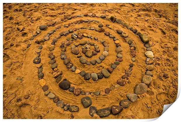 Sand and Stones Print by Steve Purnell