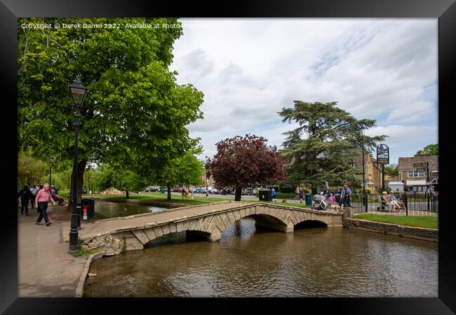 Bourton On The Water Framed Print by Derek Daniel