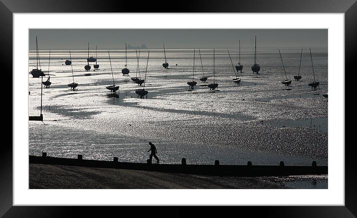 Time and Tide Waits For No Man Framed Mounted Print by peter tachauer