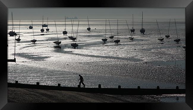 Time and Tide Waits For No Man Framed Print by peter tachauer