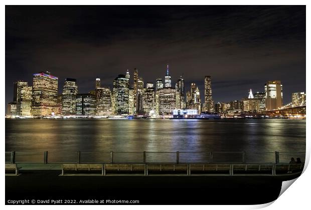 Manhattan Nights  Print by David Pyatt