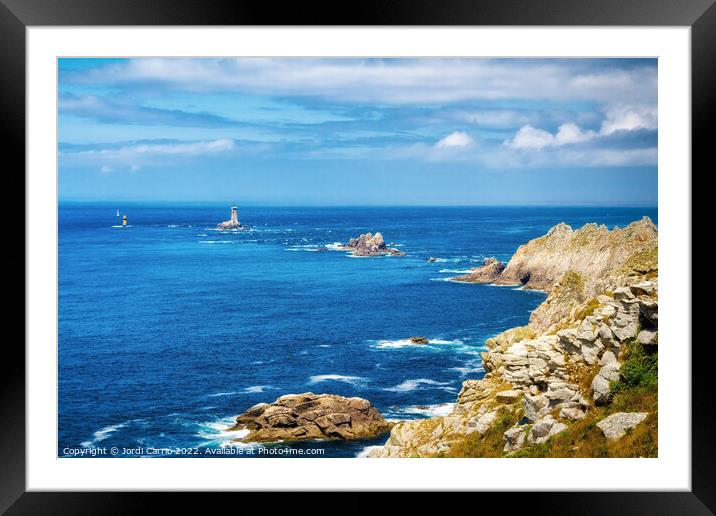 Majestic Cape Raz in Brittany - C1506 1908 GLA Framed Mounted Print by Jordi Carrio