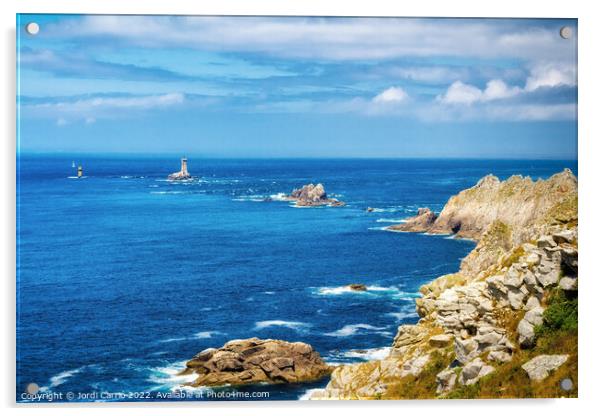 Majestic Cape Raz in Brittany - C1506 1908 GLA Acrylic by Jordi Carrio