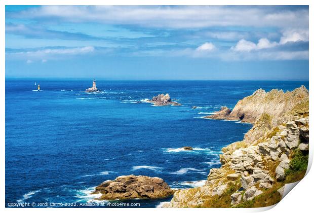 Majestic Cape Raz in Brittany - C1506 1908 GLA Print by Jordi Carrio