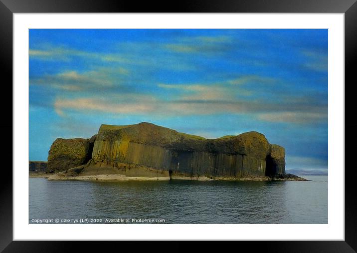 Fingals Cave Staffa isle of staffa argyll and bute Framed Mounted Print by dale rys (LP)