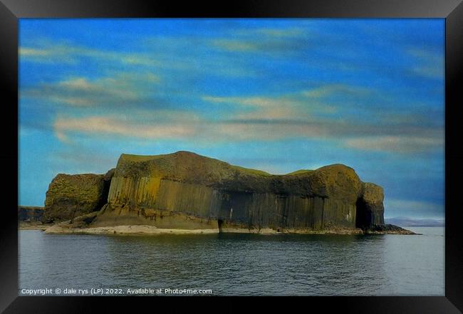 Fingals Cave Staffa isle of staffa argyll and bute Framed Print by dale rys (LP)