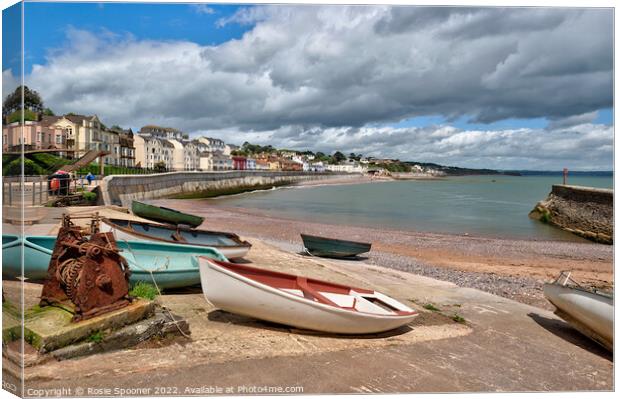 Boat Cove at Dawlish Canvas Print by Rosie Spooner