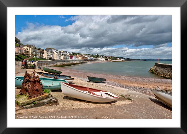 Boat Cove at Dawlish Framed Mounted Print by Rosie Spooner