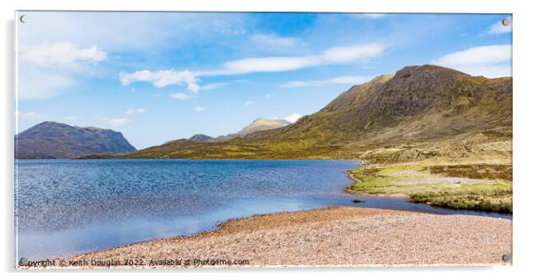 Lochan Fada, Scottish Highlands Acrylic by Keith Douglas