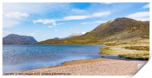 Lochan Fada, Scottish Highlands Print by Keith Douglas