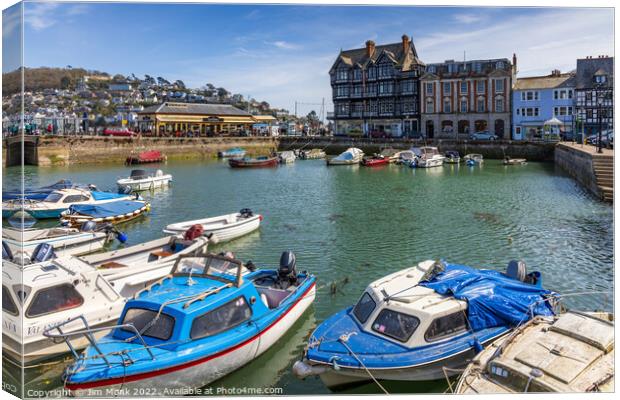 Inner Harbour, Dartmouth Canvas Print by Jim Monk