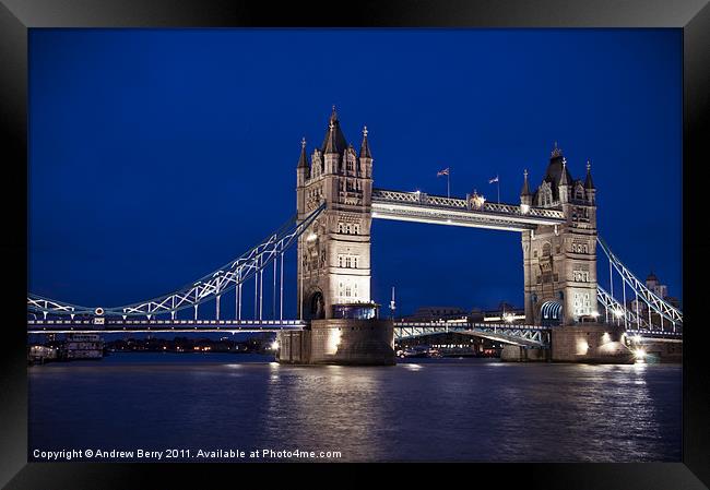 Tower Bridge, London Framed Print by Andrew Berry