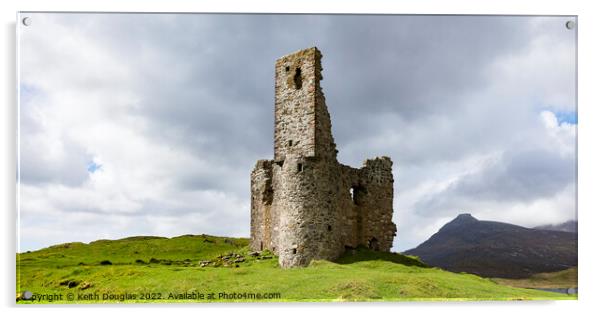 Mystical Ruins of Ardvreck Castle Acrylic by Keith Douglas