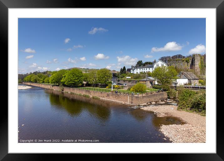 The River Usk, Brecon Framed Mounted Print by Jim Monk