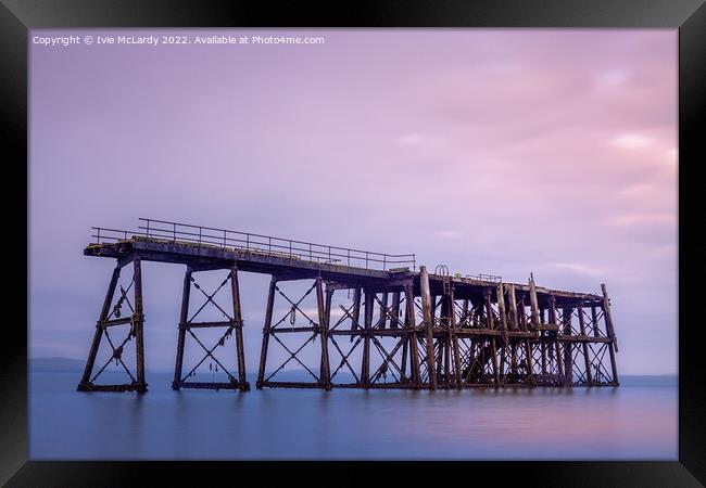 The Old Military Pier  Framed Print by Ivie McLardy