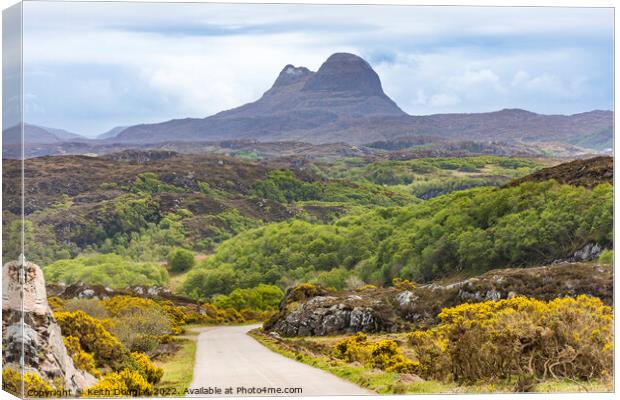 Suilven from the North West Canvas Print by Keith Douglas