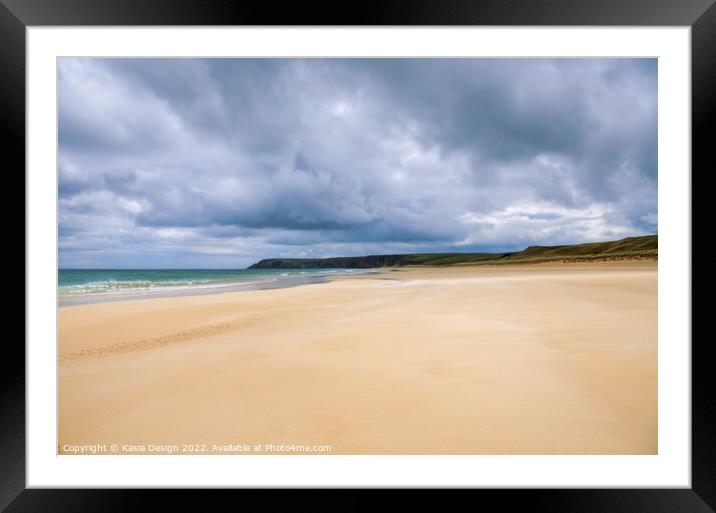 Traigh Mhor, Tolsta, Isle of Lewis, Scotland Framed Mounted Print by Kasia Design