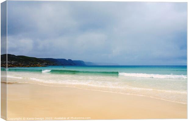 Traigh Mhor and Cliffs, Tolsta, Isle of Lewis Canvas Print by Kasia Design