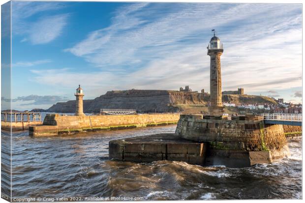 Whitby Yorkshire Canvas Print by Craig Yates