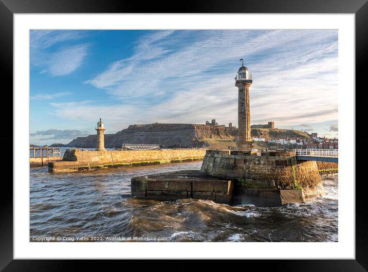 Whitby Yorkshire Framed Mounted Print by Craig Yates