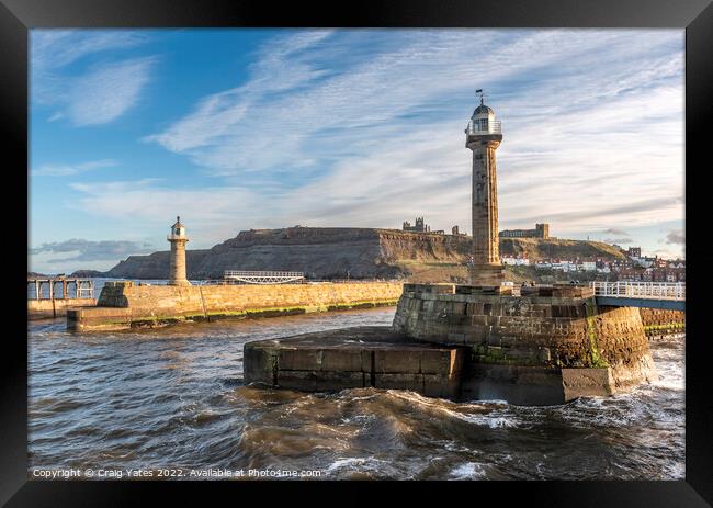 Whitby Yorkshire Framed Print by Craig Yates