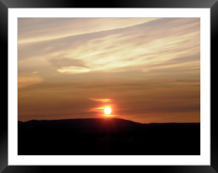 Sunset  Framed Mounted Print by Stephanie Moore