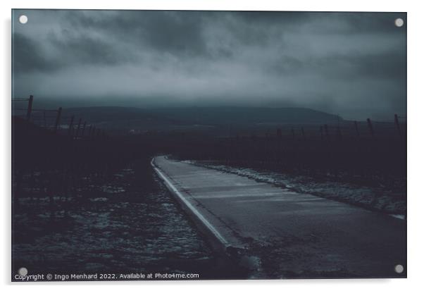 Dark landscape panorama view Acrylic by Ingo Menhard