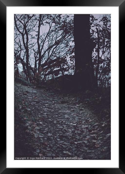 Path up to the hill Framed Mounted Print by Ingo Menhard