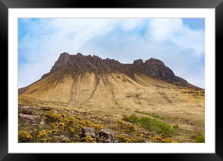The serrated ridge of Stac Pollaidh Framed Mounted Print by Keith Douglas