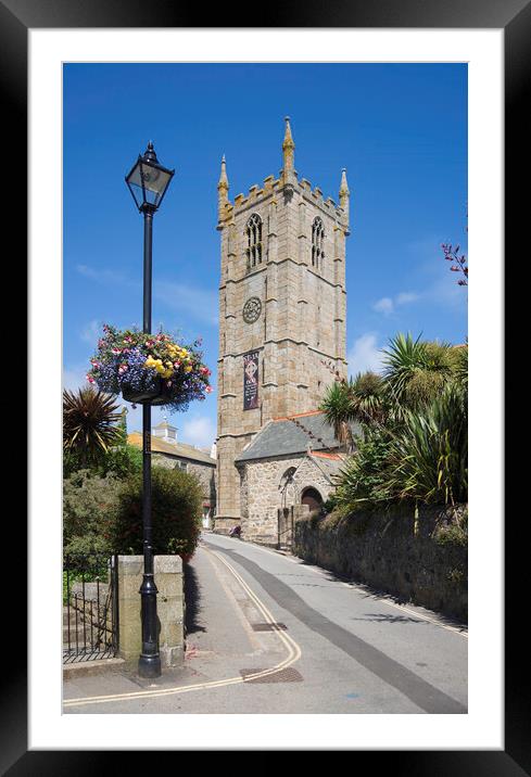 St Ives Church, Cornwall Framed Mounted Print by Andrew Sharpe