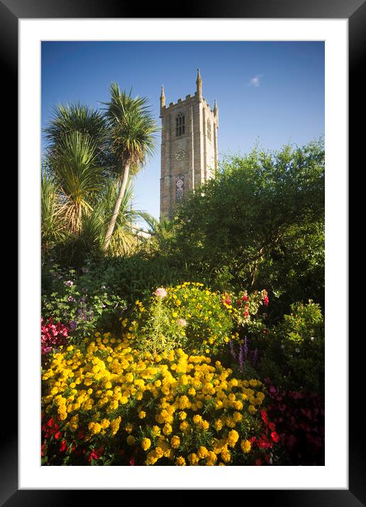 St Ives Church, Cornwall Framed Mounted Print by Andrew Sharpe