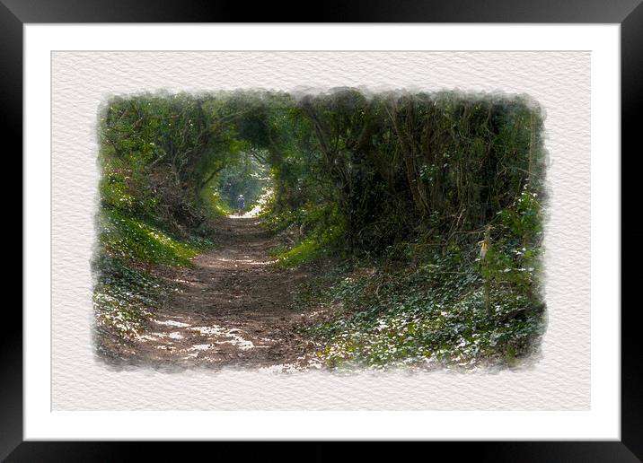 Along Ancient Tracks Framed Mounted Print by Malcolm McHugh