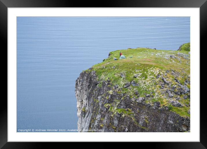 A spot with a view on Senja island (Norway) Framed Mounted Print by Andreas Himmler