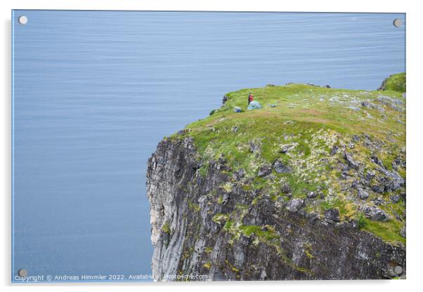 A spot with a view on Senja island (Norway) Acrylic by Andreas Himmler