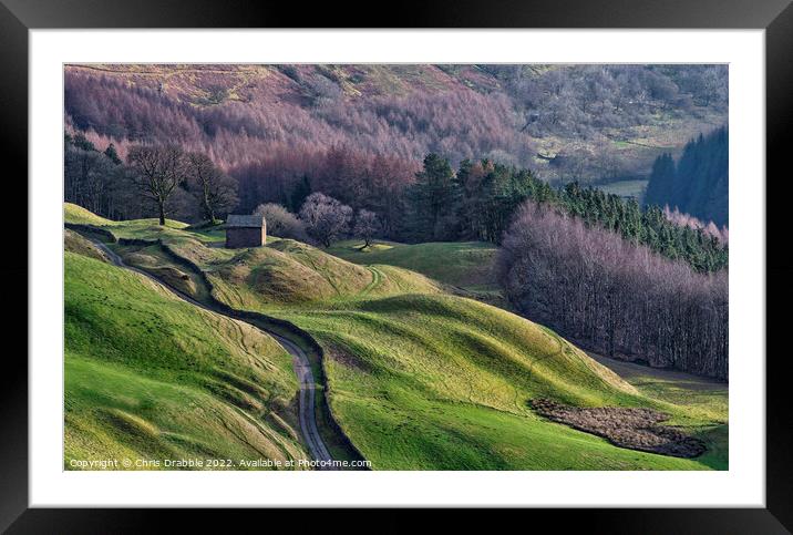 Bell Hagg Barn from Birchen Hat Framed Mounted Print by Chris Drabble
