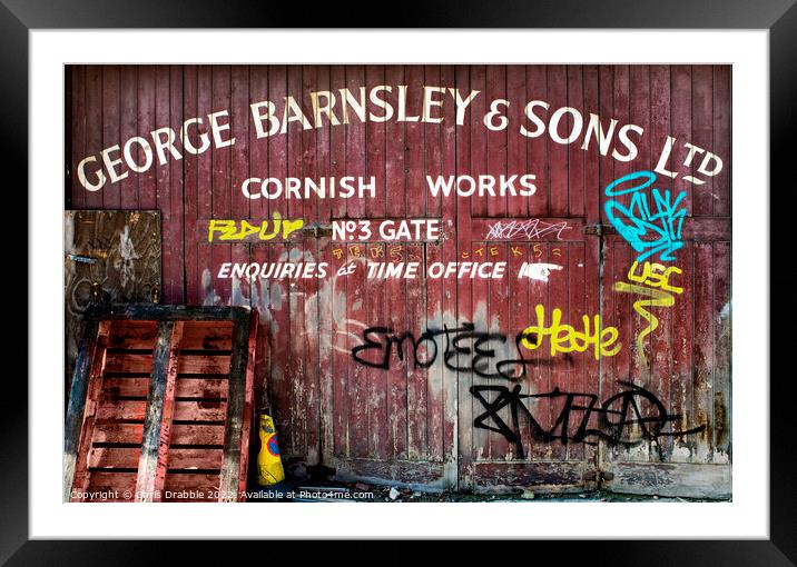 George Barnsley & Sons, Sheffield Framed Mounted Print by Chris Drabble