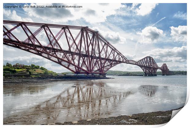 Forth Rail Bridge Scotland Print by Lynn Bolt